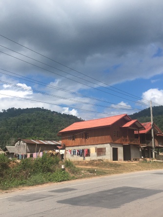 Huizen in Laos.