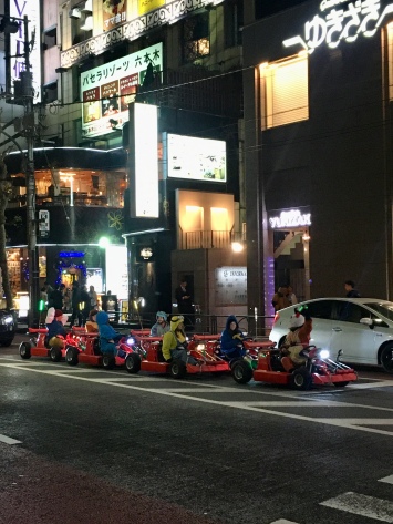Real life Mario Kart in Tokio.